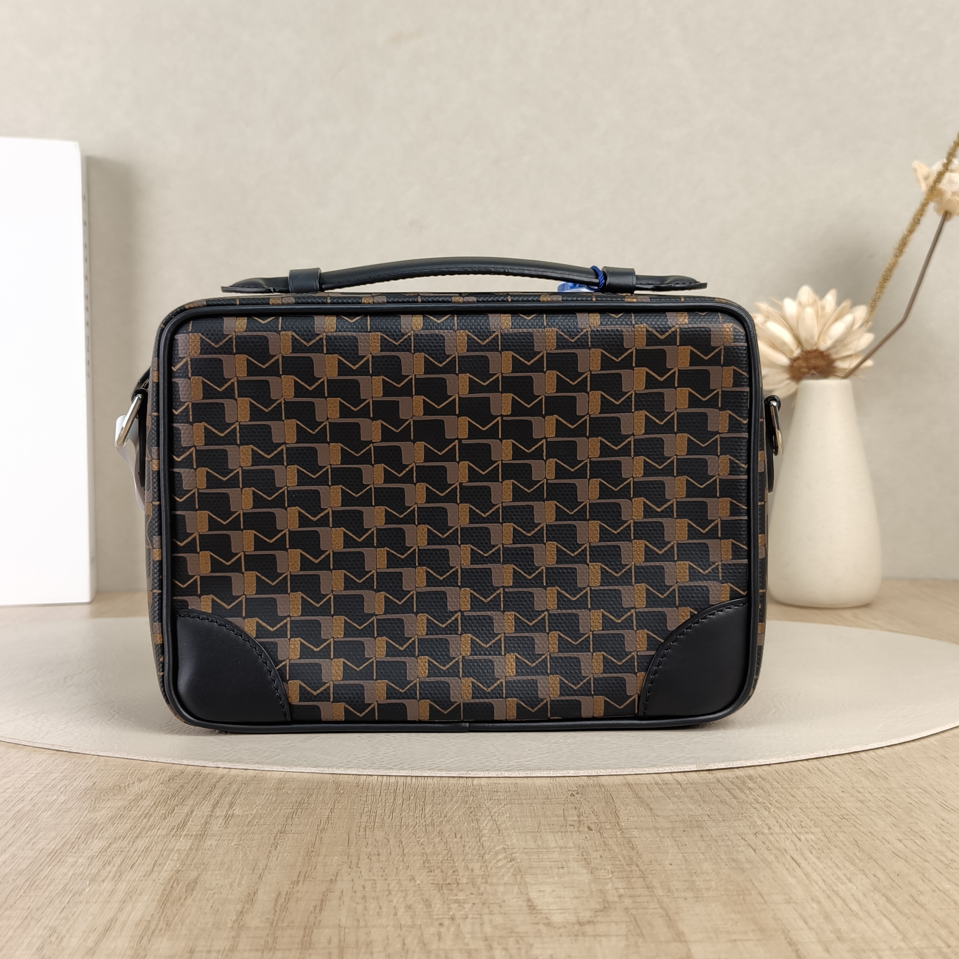 Moynat Crossbody Bag Camera Bag Black Canvas 20 × 7 × 17 cm — cover view 6 of 6