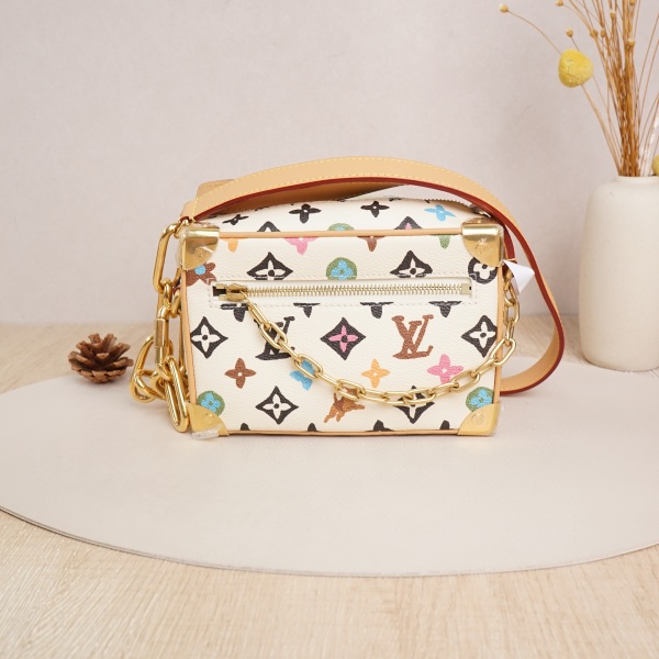 Louis Vuitton SOFT TRUNK Box Tyler Boxmini Beige pvc Microchip Edition · 18.5 × 8 × 1 cm