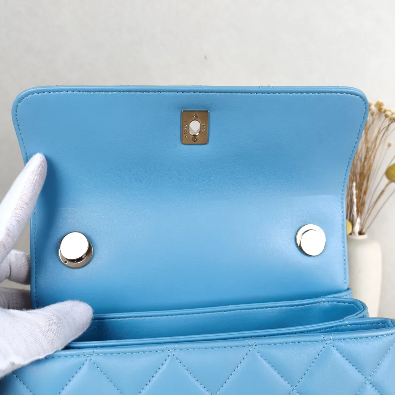 Chanel Crossbody Bag Trendy CC Blue Lambskin Small25 × 12 × 17 cm — detail view 2 of 15