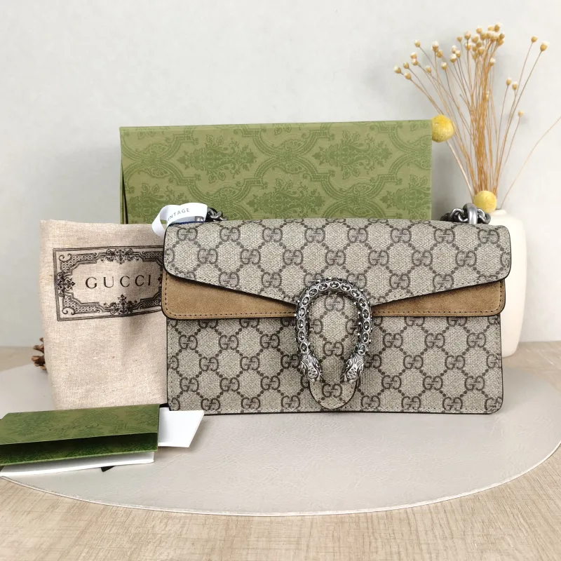 GUCCI Shoulder Bag Dionysus Monogram PVC Small 25 × 7 × 13.5 cm — cover view 2 of 6