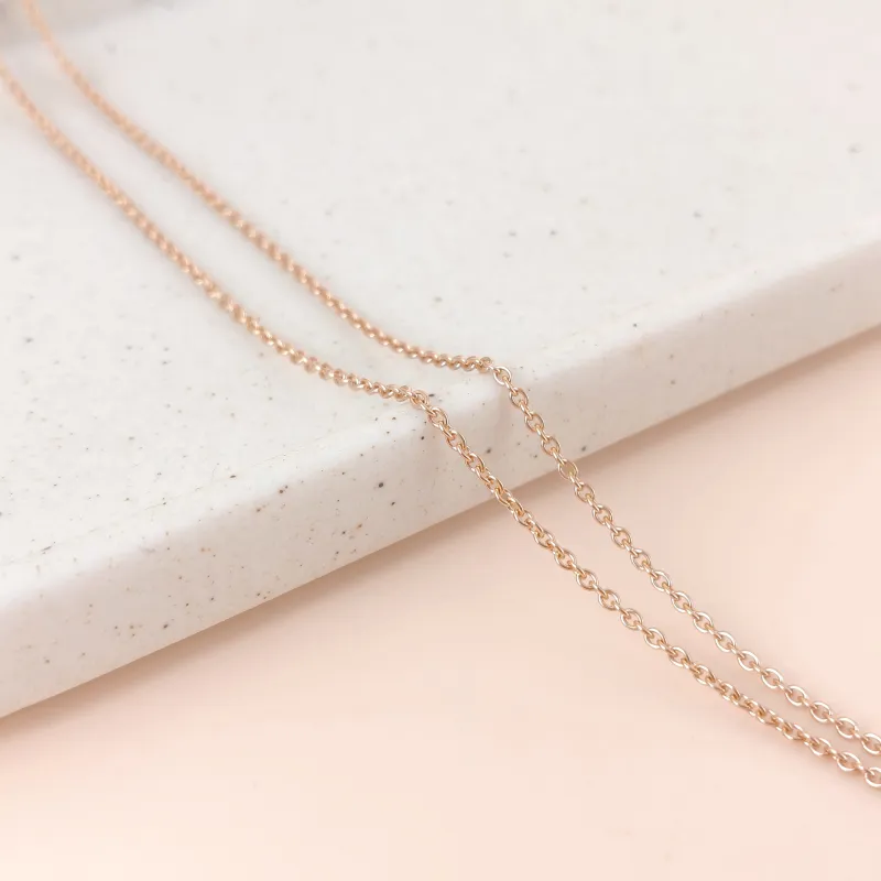 Hermès Necklace Amulettes Constance Pavé Diamond Necklace Rose Gold 18KR ose Gold One Size40cm — cover view 7 of 9