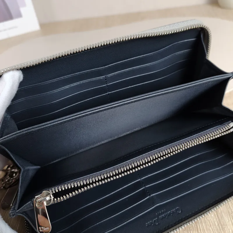 DIOR Wallet Edition Wallet Silver PVC 19.3 × 2.2 × 10 cm — detail view 2 of 6