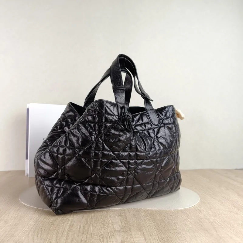 DIOR Top Handle Bag TOUJOURS Black Calfskin Large 37 × 21 × 27 cm — cover view 3 of 4