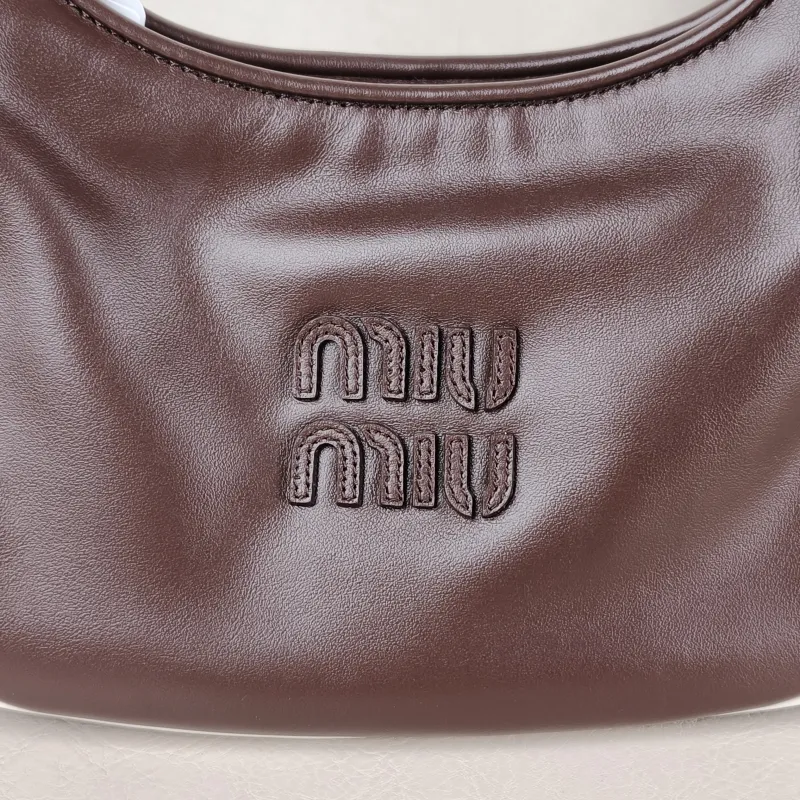 Miumiu Shoulder Bag Wander Hobo Calfskin Small 20 × 6 × 17 cm — detail view 4 of 13