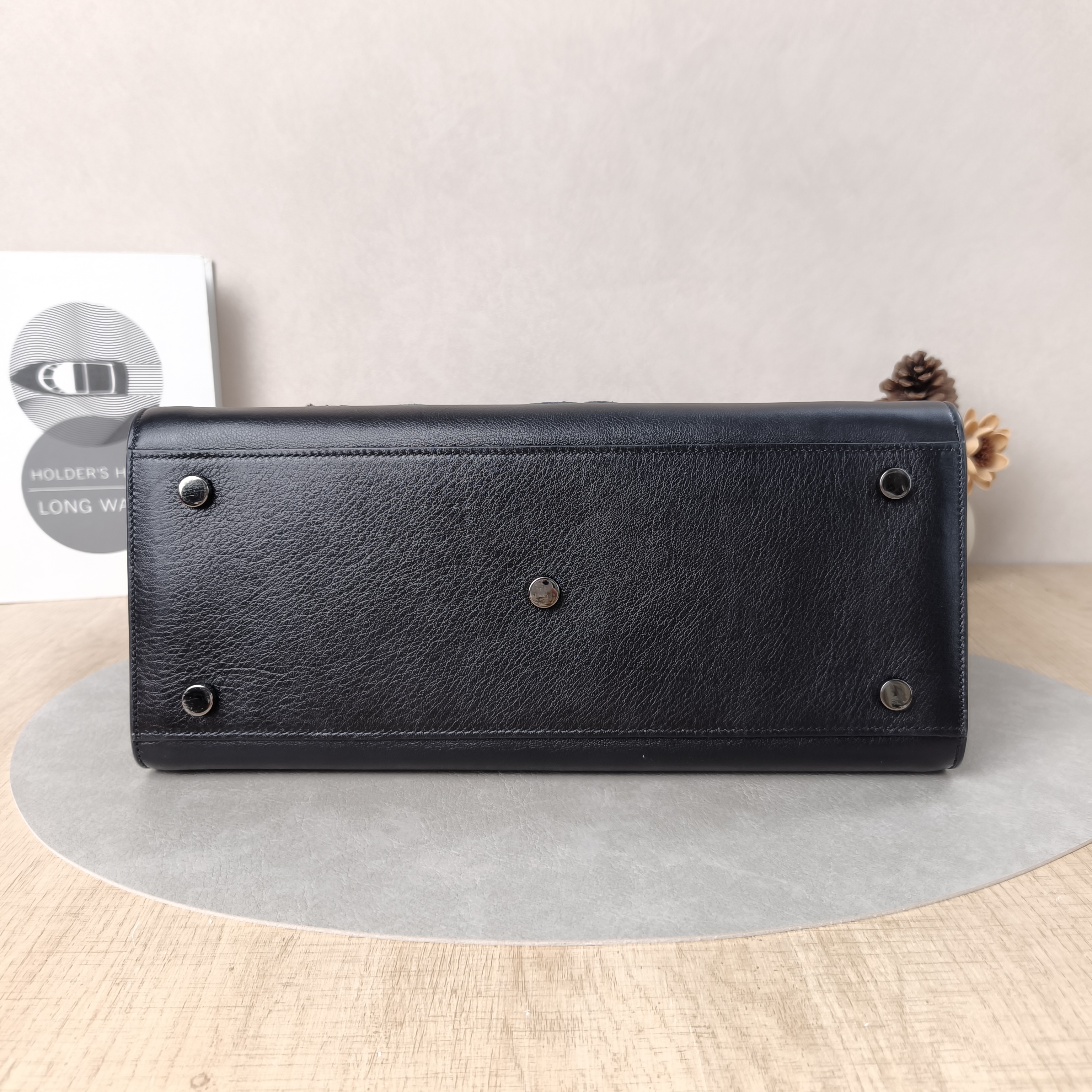 SAINT LAURENT Top Handle Bag SAC DE JOUR Black Calfskin Small32 × 15.5 × 25.5 cm — cover view 3 of 5