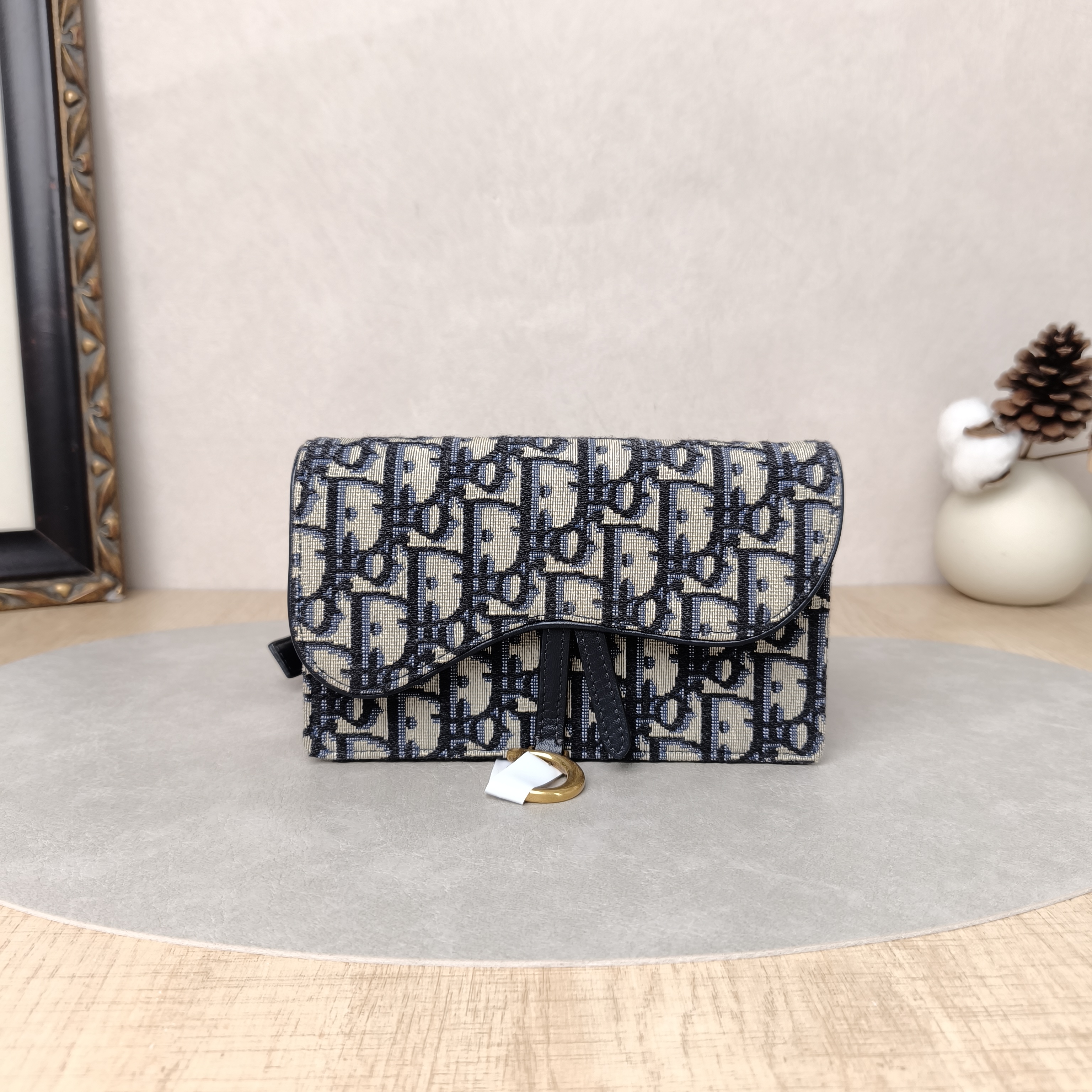 DIOR Belt Bag Saddle Belt Bag Monogram Canvas One Size17 × 3.5 × 10.5 cm