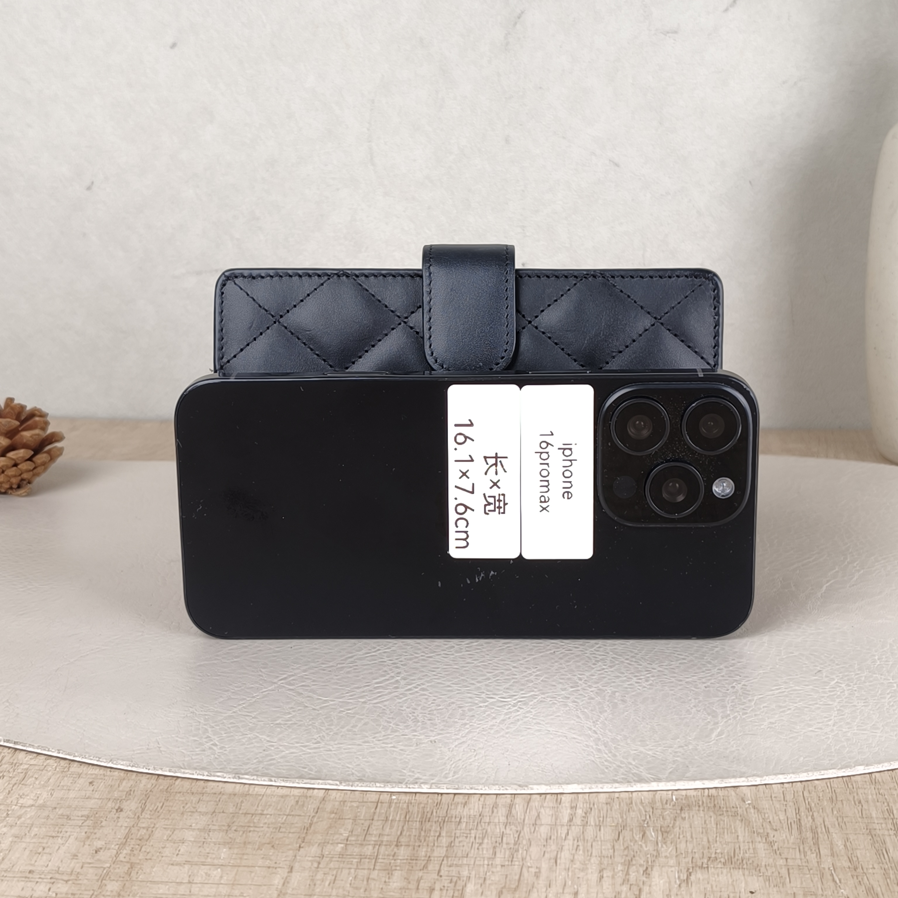 Chanel Wallet Wallet Black Calfskin 15 × 2 × 10 cm — cover view 3 of 5