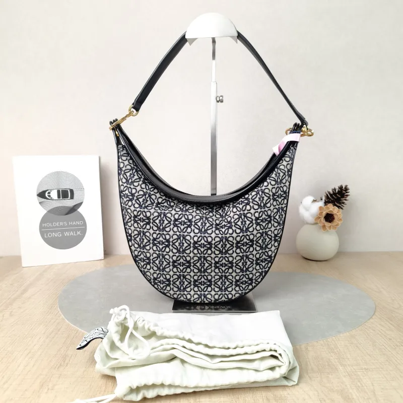 LOEWE Shoulder Bag luna Shoulder Bag Black Canvas One Size 30 × 8 × 28 cm — cover view 3 of 6