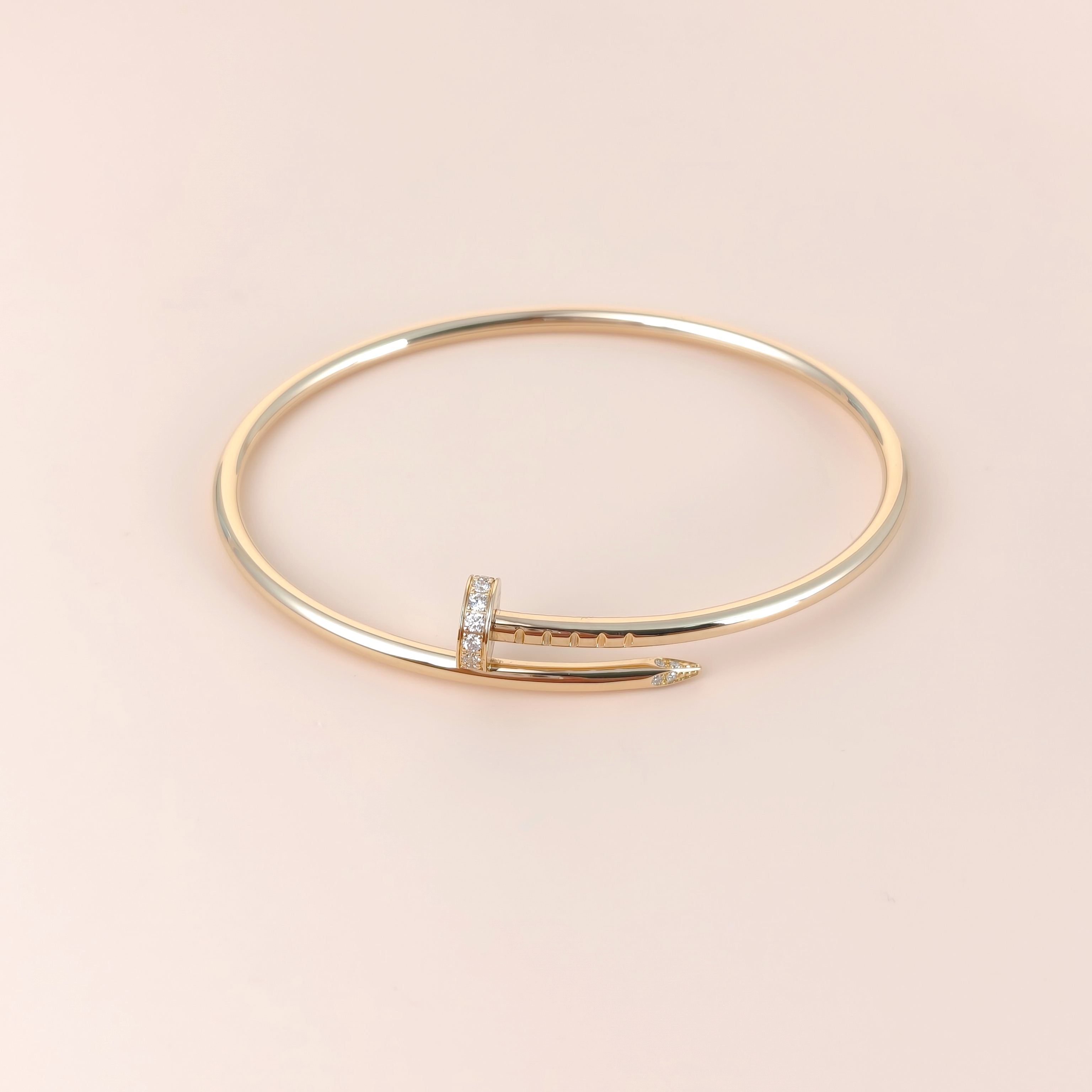 CARTIER Bangle Juste un Clou Bangle Yellow Gold 18KY ellow Gold Diamond Small Edition16