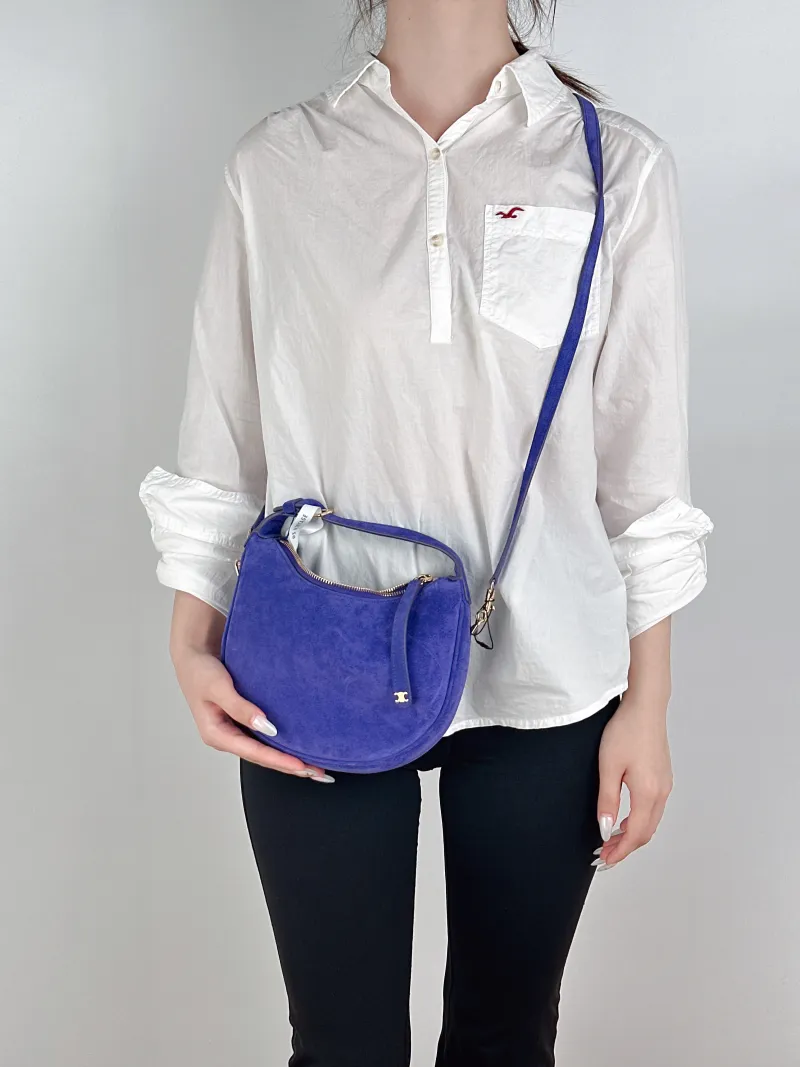 CELINE Crossbody Bag TEEN LULU hobo Calfskin Small21 × 5 × 24 cm — on-model view 2 of 2