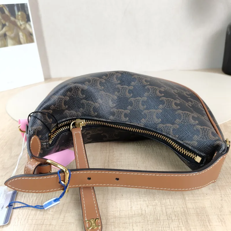 CELINE Crossbody Bag TEEN LULU hobo Monogram PVC Small 21 × 5 × 24 cm — detail view 6 of 12