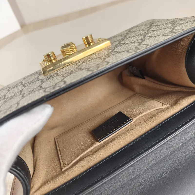 GUCCI Crossbody Bag Padlock Monogram PVC Small 20.5 × 7.5 × 13 cm — detail view 11 of 11