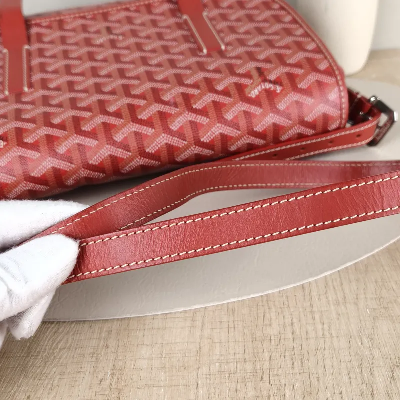 GOYARD Crossbody Bag Messenger Bag Crossbody Bag Red PVC 28.5 × 8 × 20 cm — detail view 2 of 11