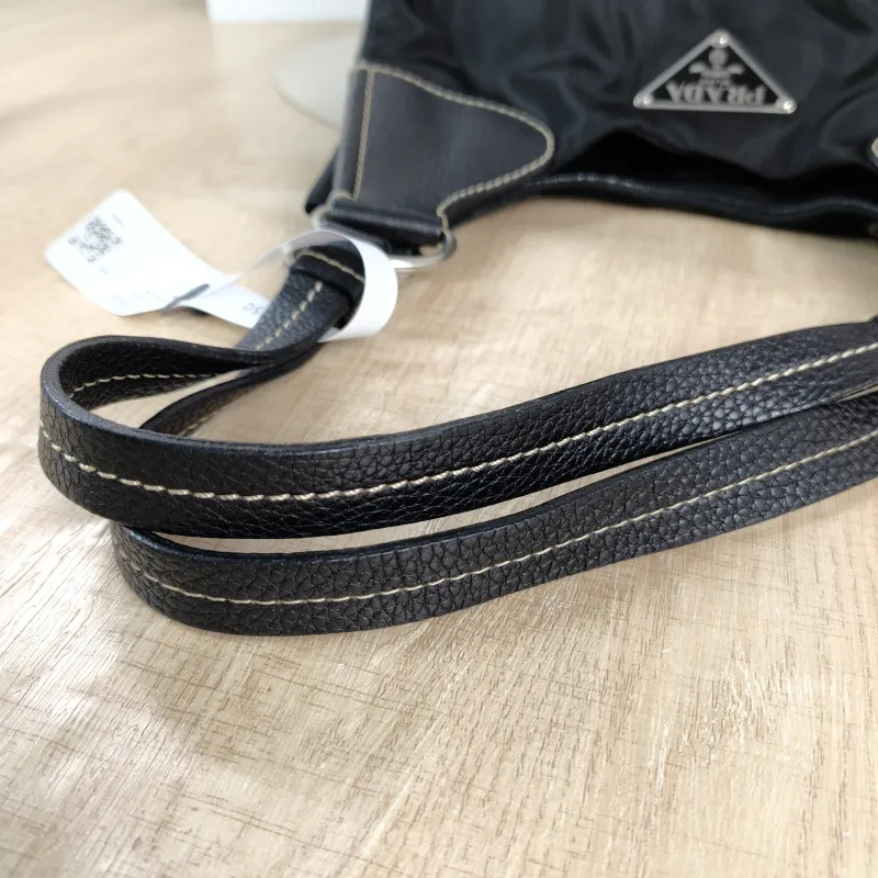 PRADA Top Handle Bag Nylon Black Nylon One Size 32 × 16 × 29 cm — detail view 2 of 10
