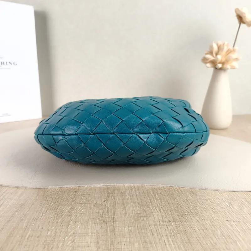Bottega Veneta Top Handle Bag Jodie Blue Lambskin Mini 28 × 8 × 23 cm — cover view 2 of 5