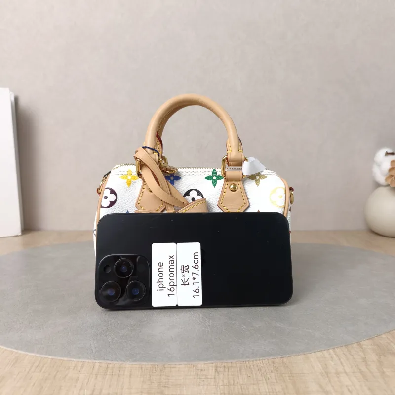 Louis Vuitton Crossbody Bag Speedy Nano Multicolore PVC nano 16 × 7.5 × 10 cm — cover view 5 of 6