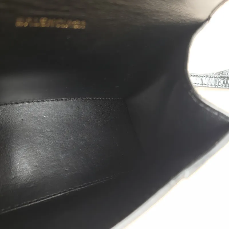 BALENCIAGA Crossbody Bag Hourglass Hourglass Bag Black Calfskin XS 19 × 8 × 13 cm — detail view 5 of 9