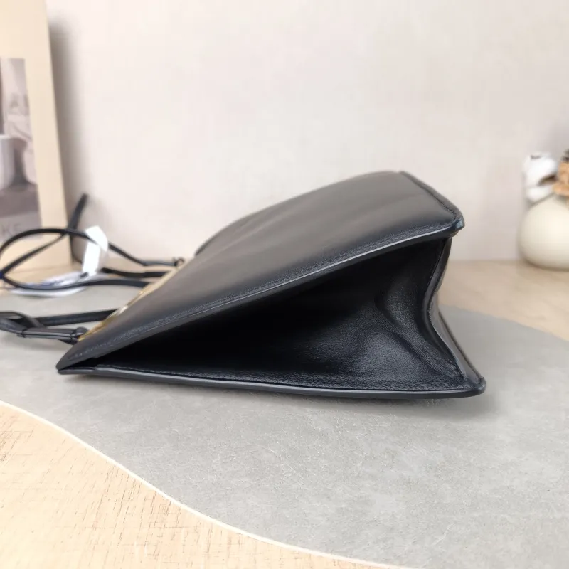 CELINE Shoulder Bag Black Calfskin 32.5 × 9 × 22 cm — detail view 9 of 10