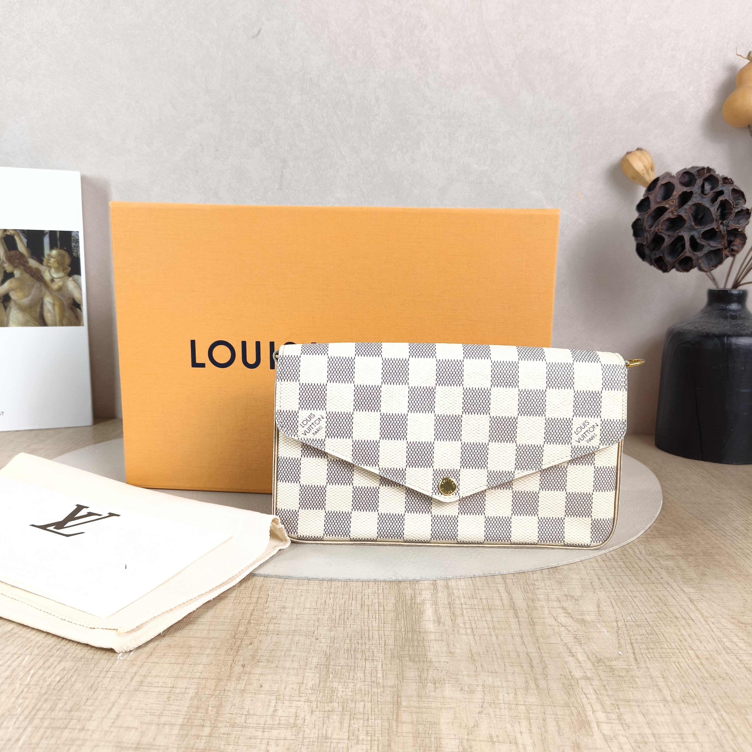 Louis Vuitton Crossbody Bag Pochette Félicie White PVC Small21 × 3 × 12 cm — cover view 5 of 6