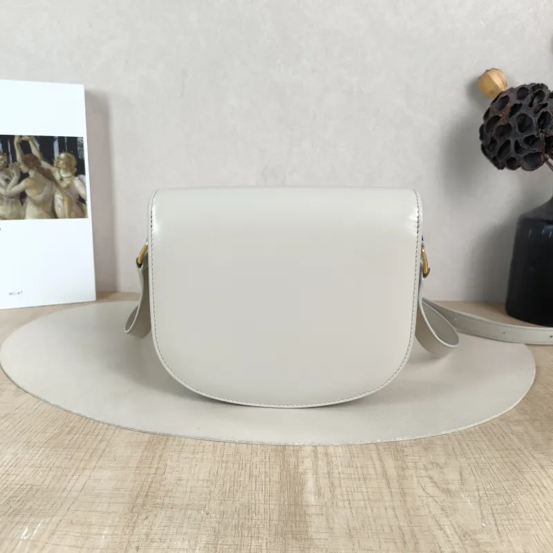 CELINE Crossbody Bag TEEN BESACE TRIOMPHE Grey Calfskin Small 18.5 × 6 × 16 cm — cover view 5 of 5