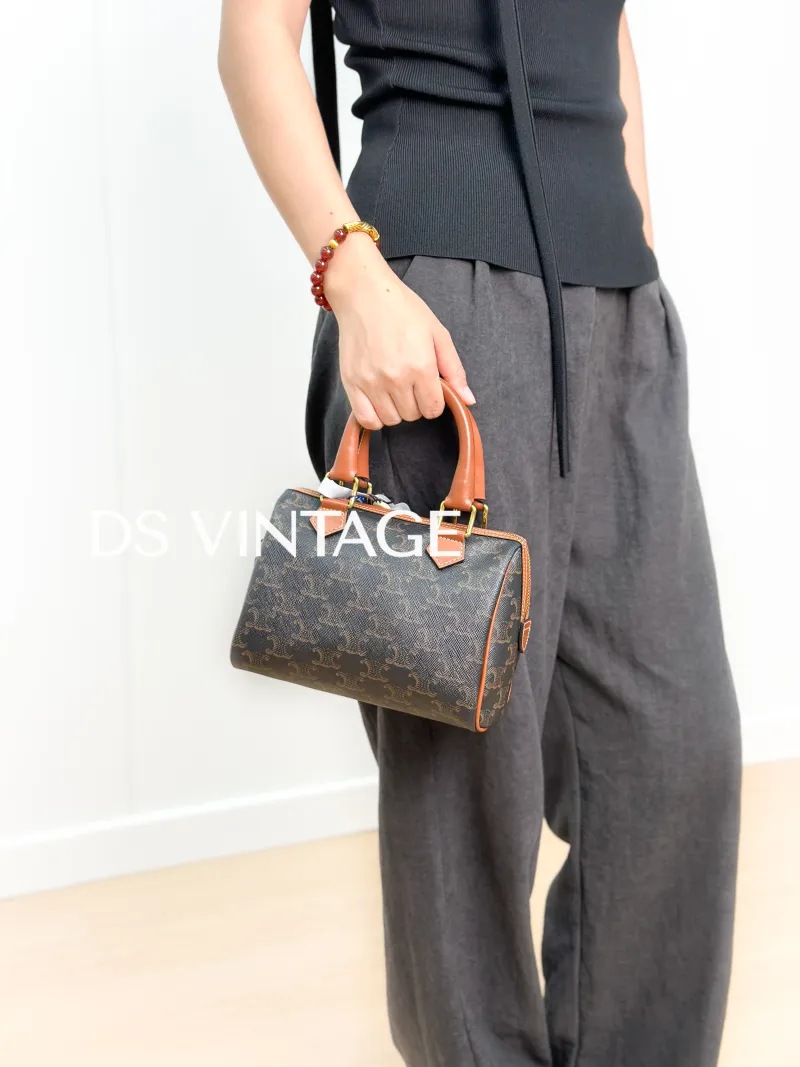 CELINE Crossbody Bag Monogram PVC Small20 × 10.5 × 15.5 cm — on-model view 3 of 4