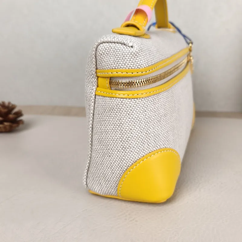 Loro Piana Crossbody Bag Extra Pocket L19 Yellow Beige Canvas One Size 19 × 7 × 11.5 cm — detail view 8 of 11