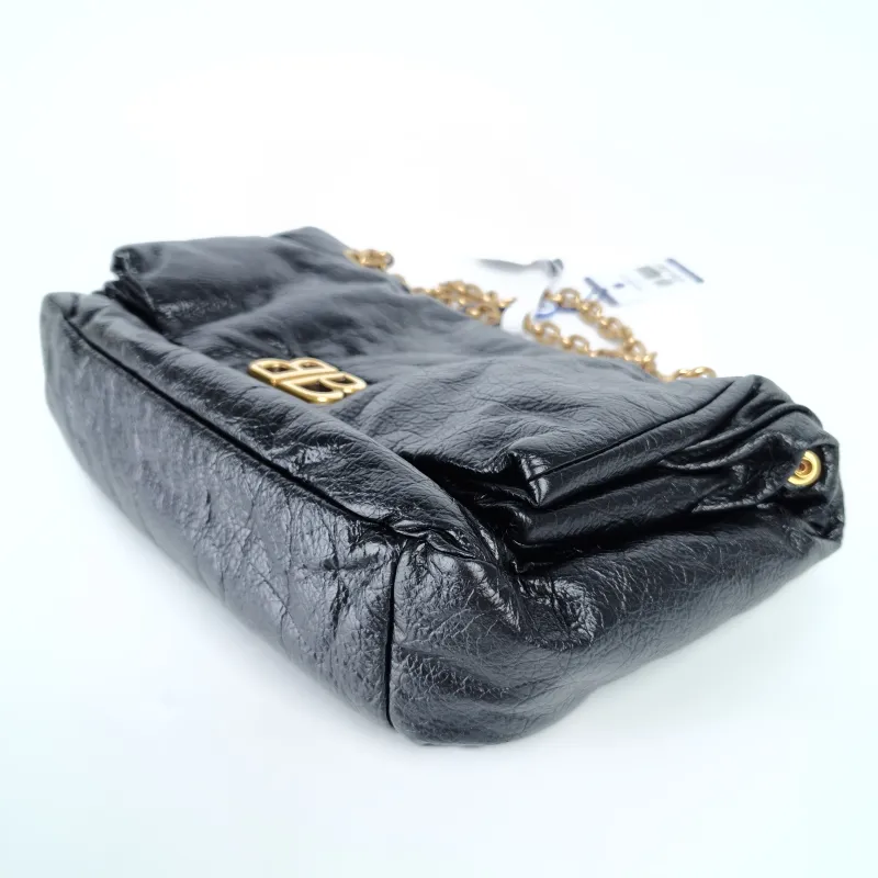 BALENCIAGA Shoulder Bag MONACO Chain Bag Black Calfskin28 × 10 × 18 cm — detail view 27 of 31