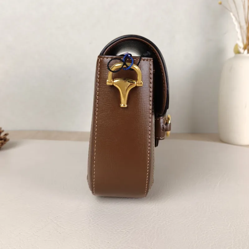 GUCCI Crossbody Bag Horsebit 1955 Horsebit Small Monogram PVC Small20.5 × 5 × 14.5 cm — detail view 9 of 12