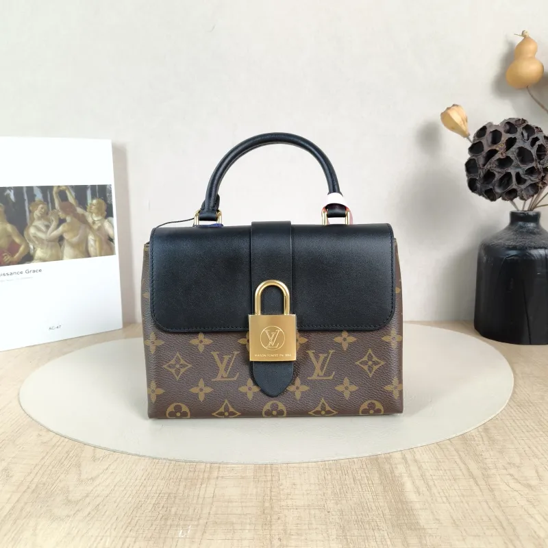 Louis Vuitton Crossbody Bag Locky BB Black PVCBB20 × 7.5 × 16 cm