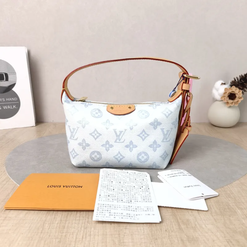 Louis Vuitton Shoulder Bag Pochette Hills Blue PVC One Size 18.5 × 6.5 × 11 cm — cover view 5 of 6