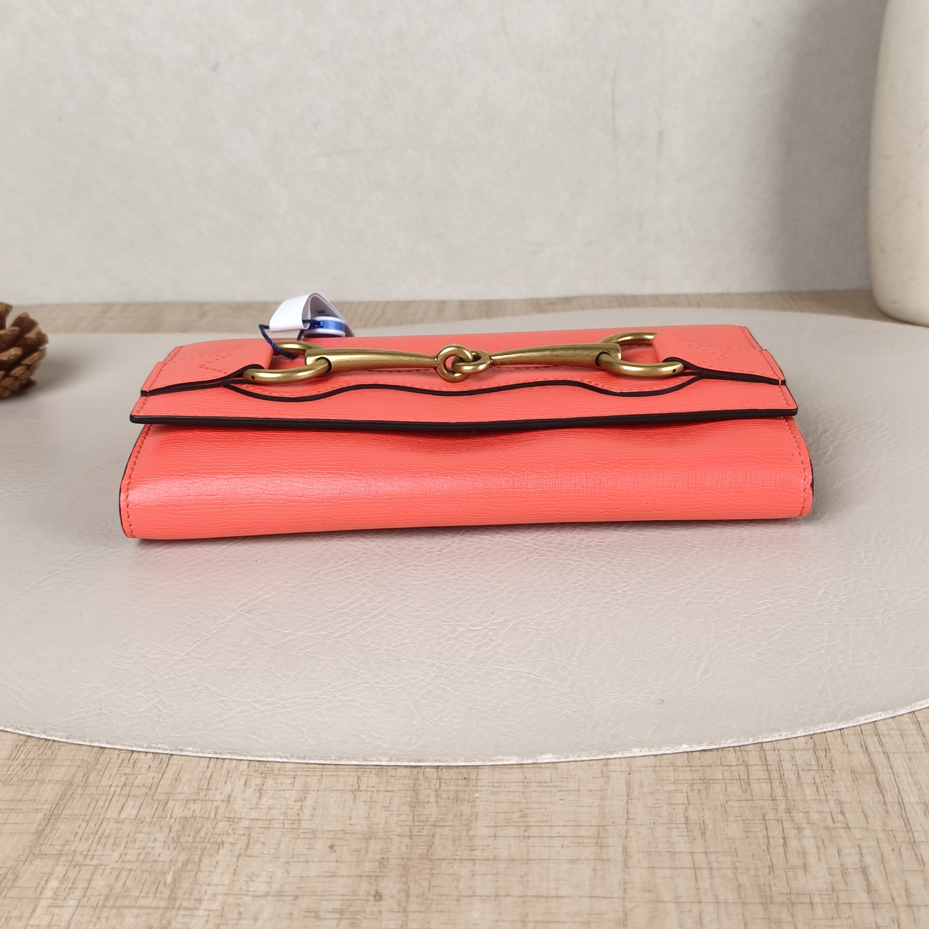 GUCCI Wallet Horsebit 1955Collection Horsebit Wallet Red Calfskin One Size19 × 3 × 10 cm — cover view 4 of 6