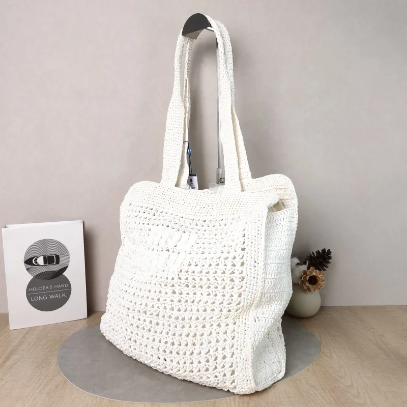 Miumiu Shoulder Bag Woven White Woven One Size36 × 9 × 37 cm — cover view 3 of 5