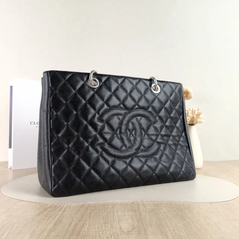 Chanel Shoulder Bag Grand Shopping Tote GST Shopping Tote Black Grained Calfskin Large 33 × 13 × 24 cm 15 — cover view 4 of 5