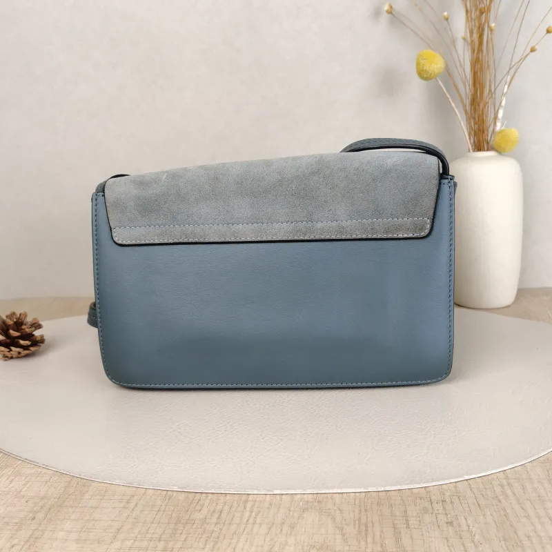 Chloé Crossbody Bag Crossbody Bag Blue Suede One Size24 × 4 × 14 cm — cover view 2 of 5