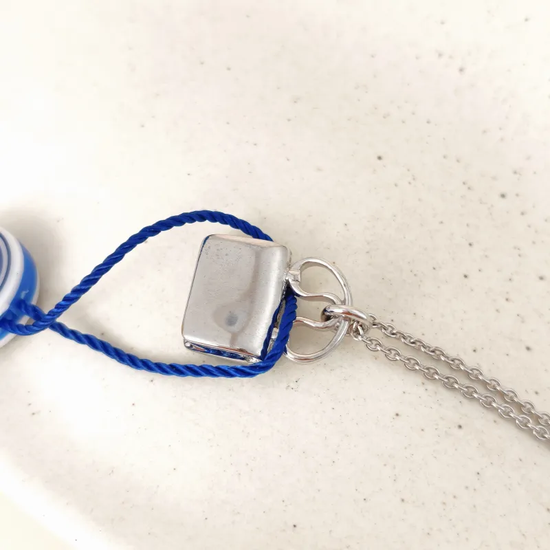Hermès Necklace Amulettes Constance Pavé Diamond Necklace White Gold 18KW hite Gold Diamond One Size 40cm — cover view 4 of 11