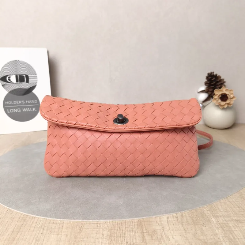 Bottega Veneta Shoulder Bag Shoulder Bag Pink Calfskin One Size25*12