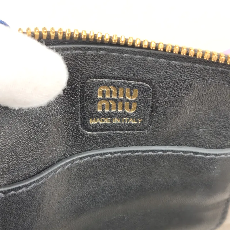 Miumiu Top Handle Bag Aventure Top Handle Bag Black Lambskinmini21 × 8 × 13.2 cm — detail view 7 of 11