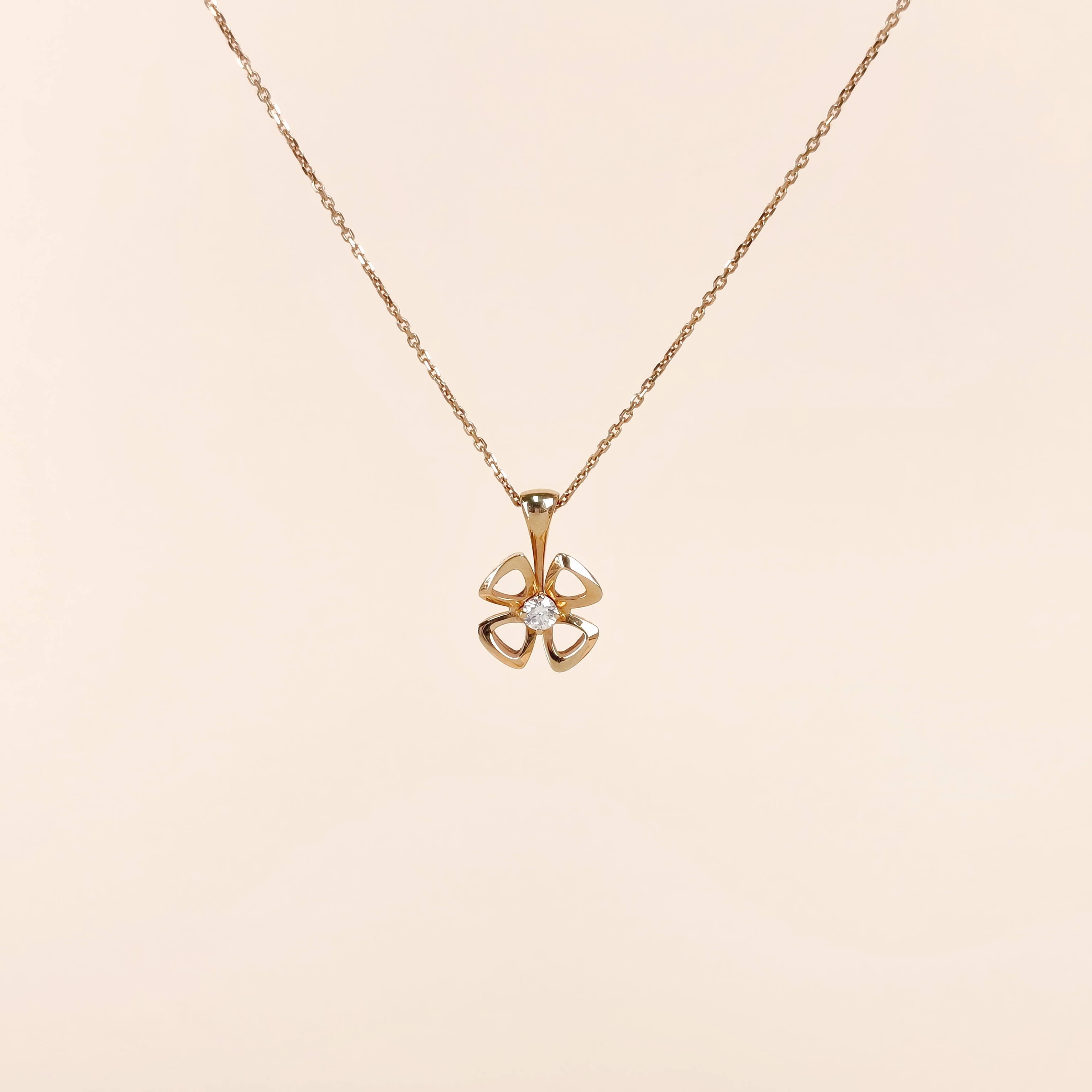 Bvlgari Necklace Fiorever Rose Gold 18KR ose Gold One Size43cm