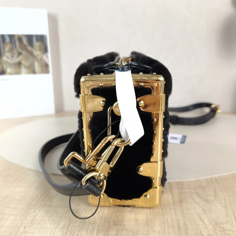 Louis Vuitton Crossbody Bag Side Trunk Box Black Small 19 × 7 × 12.5 cm — detail view 4 of 10