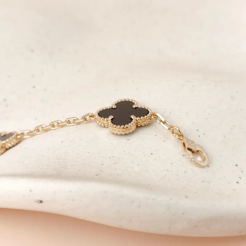 Van Cleef & Arpels Bracelet Alhambra Alhambra Collection Five-Motif Bracelet 18KY ellow Gold Vintage Small 19cm โ cover view 3 of 11