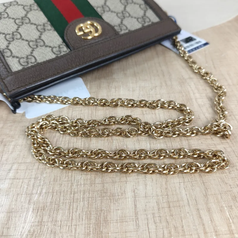 GUCCI Crossbody Bag Ophidia Monogram PVC 18.5 × 5.5 × 13 cm — detail view 10 of 12