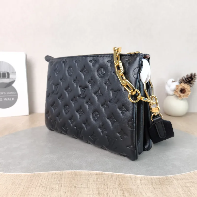 Louis Vuitton Crossbody Bag Coussin Black Lambskin Small 26 × 12 × 20 cm — cover view 5 of 5