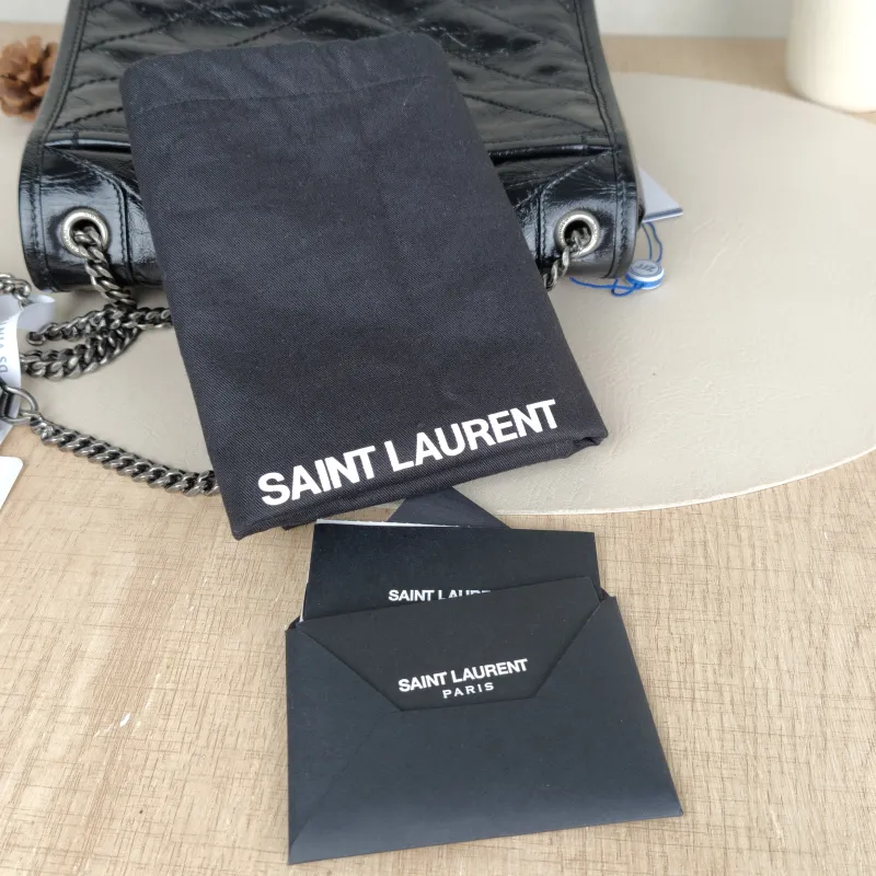 SAINT LAURENT Crossbody Bag Niki D Waxed Leather Calfskin Small21 × 7.5 × 16 cm — detail view 14 of 14
