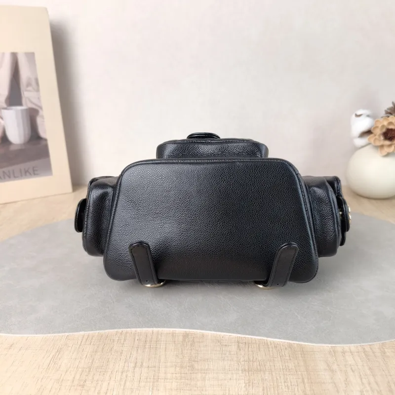 Chanel Backpack duma Black Grained Calfskin Small 18 × 9.5 × 19 cm — cover view 2 of 6