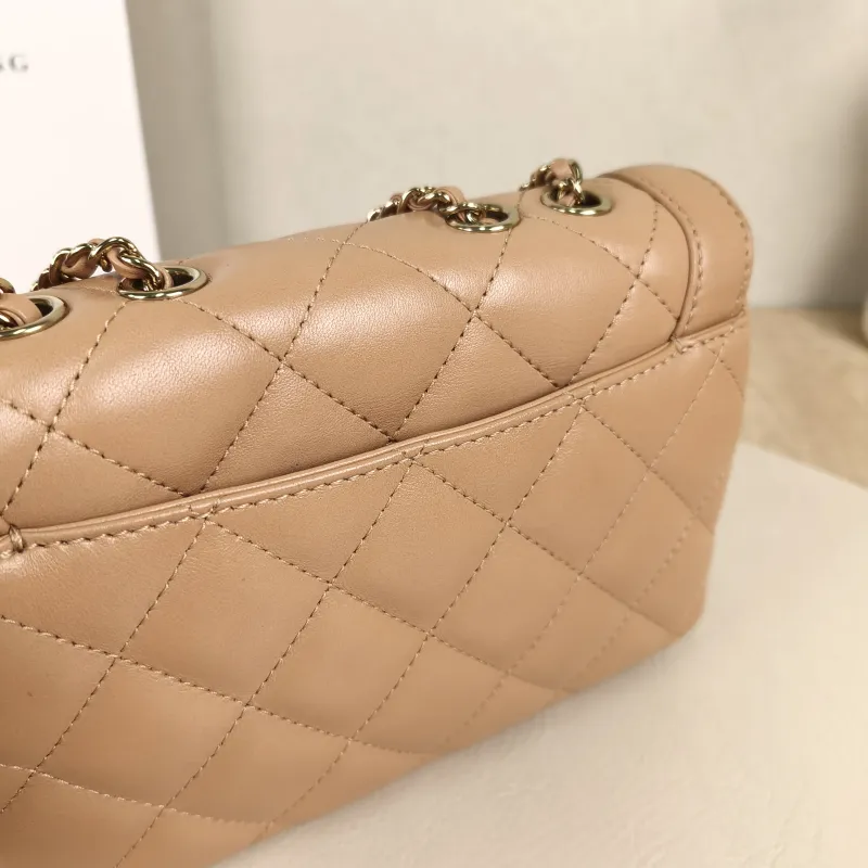 Chanel Crossbody Bag Crossbody Bag Taupe Calfskin One Size20 × 3.5 × 14 cm — detail view 9 of 15