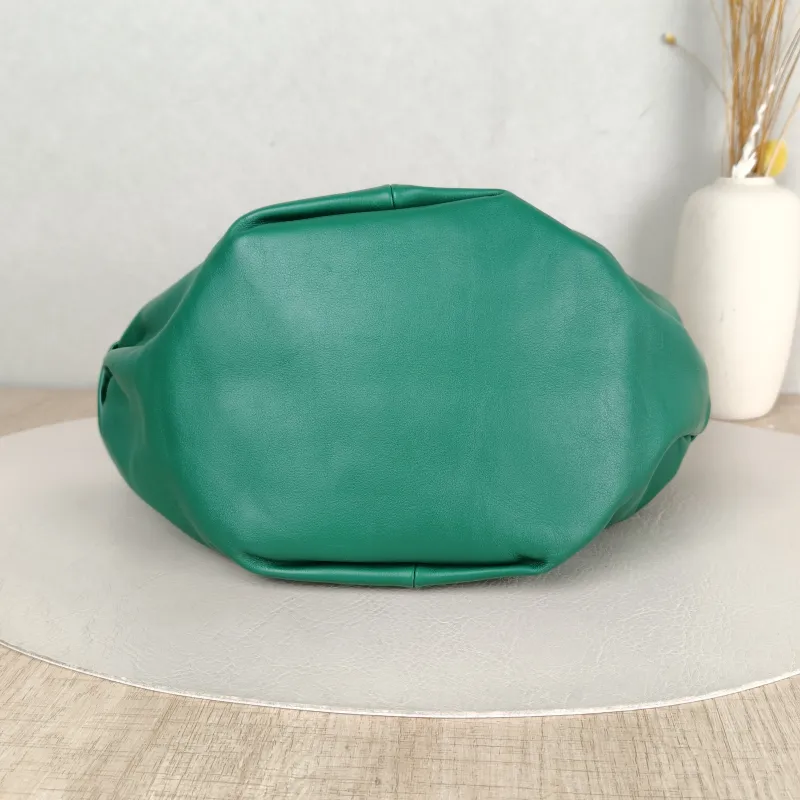 Bottega Veneta Top Handle Bag Jodie Green Calfskin Mini 28 × 8 × 23 cm — cover view 2 of 5
