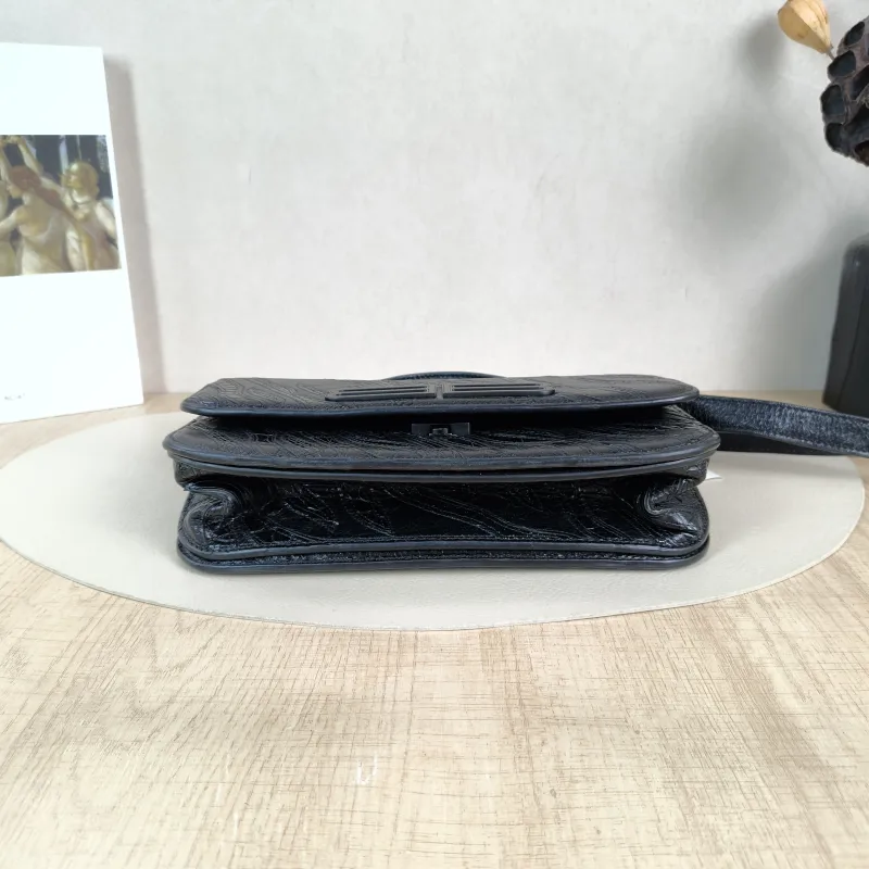 BALENCIAGA Shoulder Bag GOSSIP Black CC alfskin Small 23.5 × 10.5 × 12.5 cm — cover view 5 of 5
