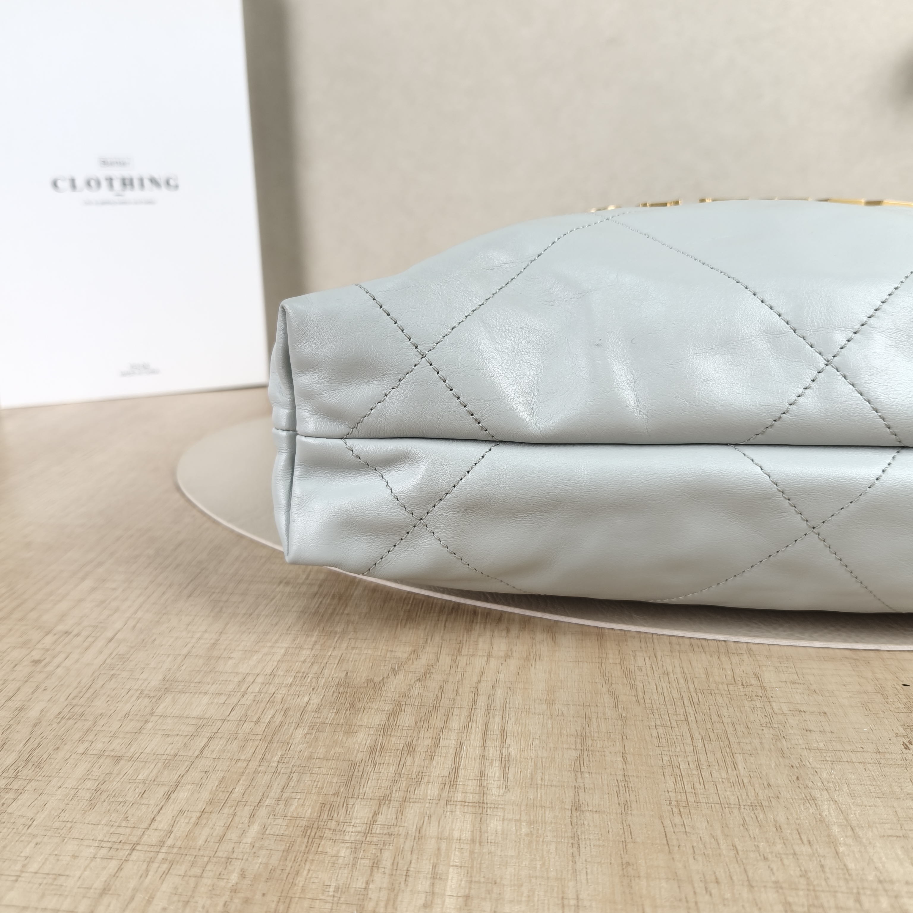 Chanel Backpack22Bag Backpack Blue CC alfskin Small29 × 8 × 34 cm — cover view 3 of 8