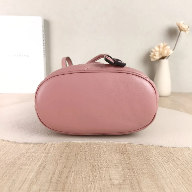 GUCCI Backpack GG Marmont Marmont Backpack Pink Lambskin Mini 20 × 11 × 19 cm — cover view 2 of 5