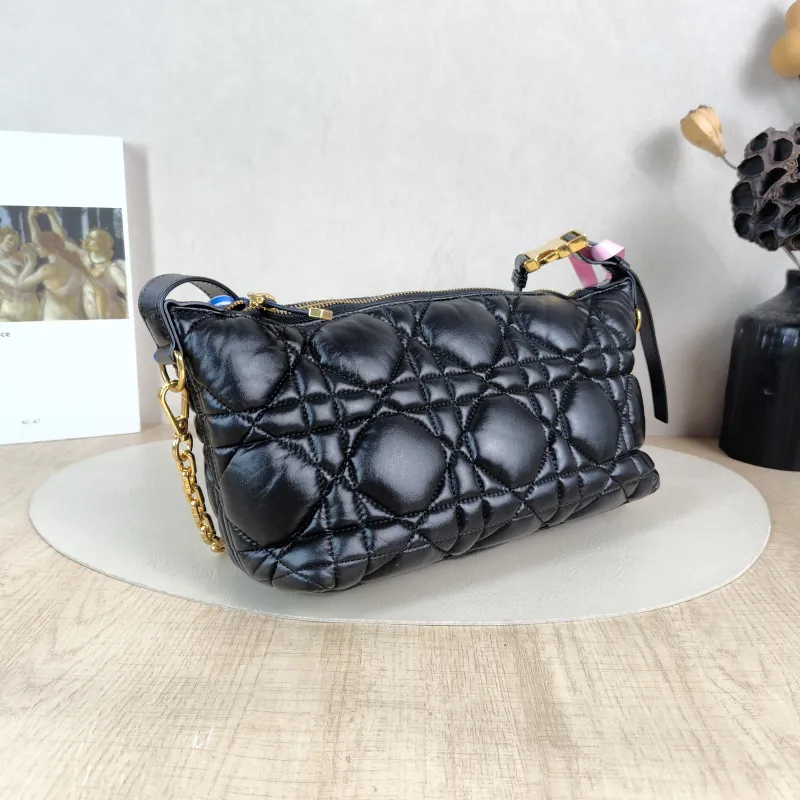 DIOR Crossbody Bag Sac Nomad Clutch Vanity Case Bag Black Calfskin Small 34 × 10 × 17 cm — cover view 2 of 6